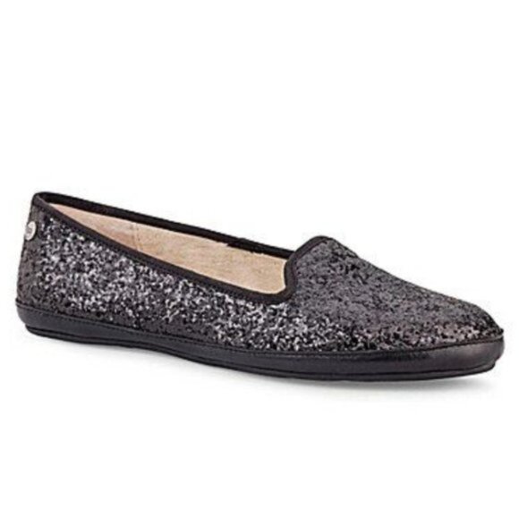 EUC UGG Australia Alloway Glitter Smoking Slippers sz 8 - Picture 1 of 10